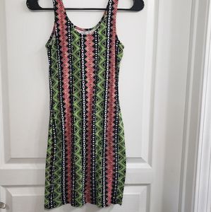 Fitted aztec bodycon dress